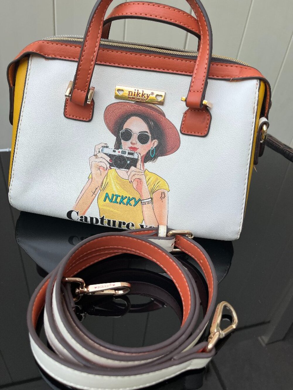 Nikky by Nicole Lee Capture Your Smile Satchel Handbag Crossbody